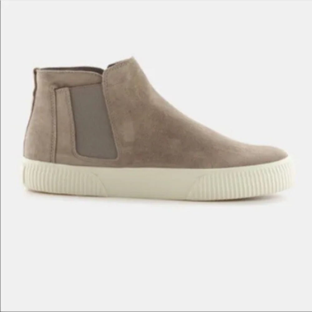 Vince Kelowna High Top Suede Platform Slip On Sneakers Size 8 - Picture 13 of 13